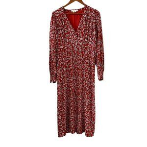 knee length dresses for ladies Blanca Midi Tea Dress-French Navy, Dainty Scallop main image 0